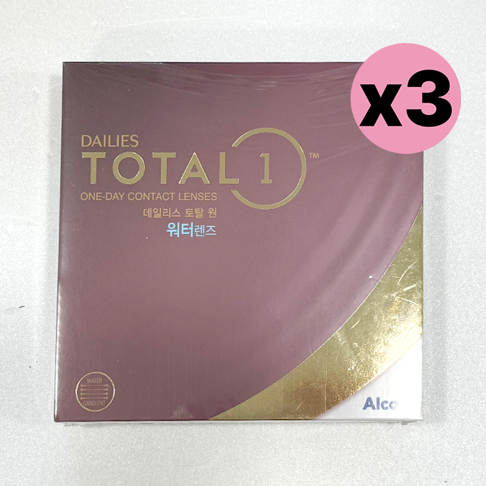 알콘 데일리스 토탈원 워터렌즈 90P (3팩)